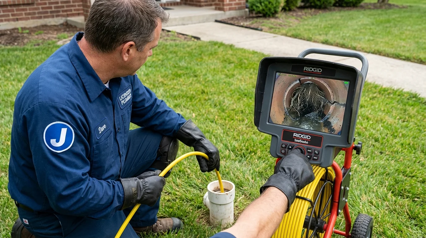 Sewer camera inspection being performed by Johns Plumbing LLC in Lamesa